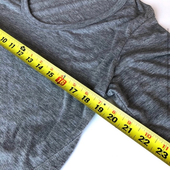 NWT ALTERNATIVE APPAREL Grey Scoop Neck Long Sleeve T-Shirt XL - Picture 3 of 5